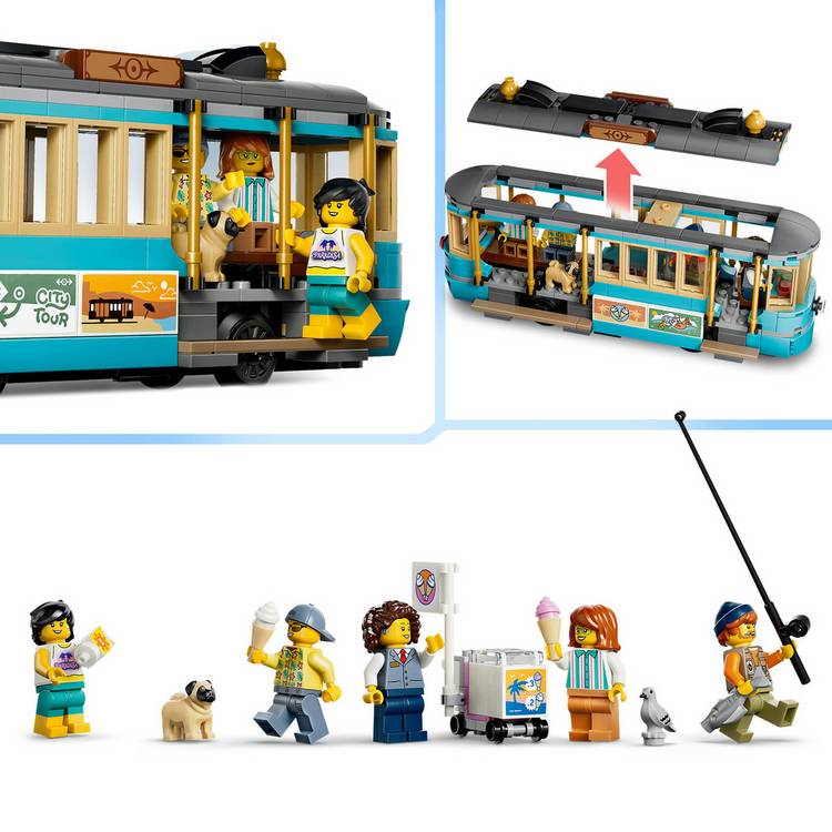 LEGO City Classic Beach Tram building set 60506, imported from the UK