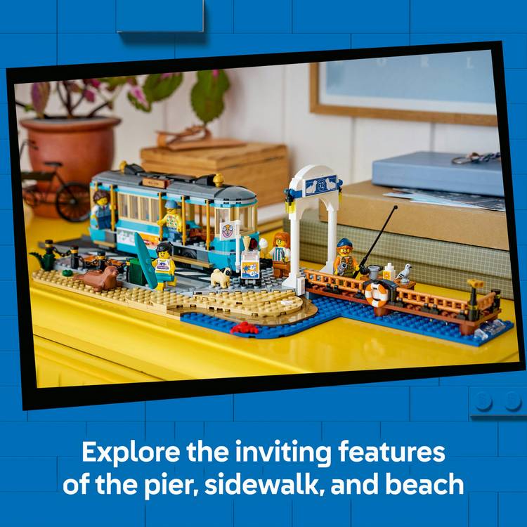 LEGO City Classic Beach Tram building set 60506, imported from the UK