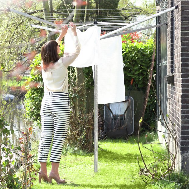 Brabantia 40m rotary Topspinner outdoor airer (British brand)