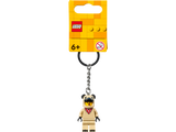 LEGO French Bulldog Guy Keyring 9 cm, imported from the UK