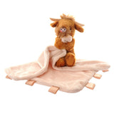 Ziggle comforter blanket beige Highland Cow 30 cm (British brand)