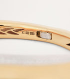 Engelbert Yellow Gold and Diamond Margareta Bangle - British product
