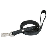 Petface black tonal dots dog lead medium, UK version
