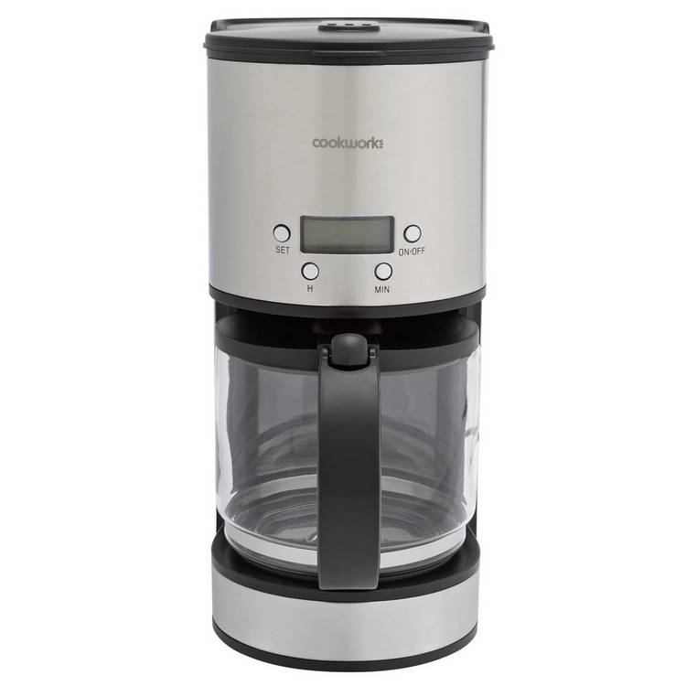 Cookworks filter coffee machine CM2069ST 12 cups, UK version