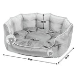 Petface Oxford Oval Red large dog bed - British product