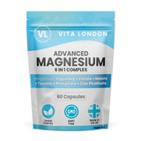 Superdrug Vita London Magnesium 6 in 1 Complex High Strength Food Supplement Capsules 60 Capsules- Buy online at McGrocer