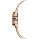 Sekonda rose gold plated stone set watch with nude strap (British brand)