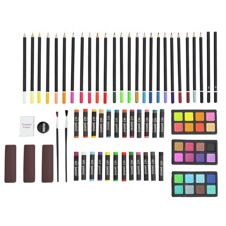 YXSH 82 piece art set in wooden case, imported from the UK