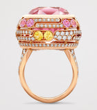 Boodles Morganite and Diamond Play of Light ring (British brand)