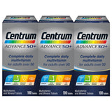 Costco UK Centrum Advance 50+ Multivitamin Supplement 3 x 100 Count- Buy online at McGrocer