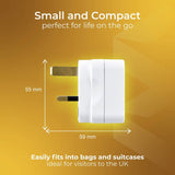 Masterplug travel adaptor 3-pack for UK (British brand)