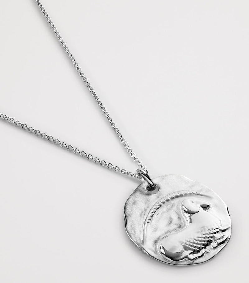 Monica Vinader sterling silver Aries zodiac necklace, imported from the UK