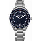 Ben Sherman men's quartz watch with navy dial and stainless steel bracelet, UK version