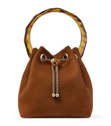 Harrods Jimmy Choo Bon Bon Goat Suede Top-Handle Bag- Buy online at McGrocer