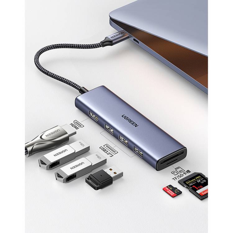 UGREEN Revodok 6-in-1 USB-C hub (British brand)