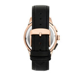 Maserati Sorpasso brown dial watch black leather strap, UK version