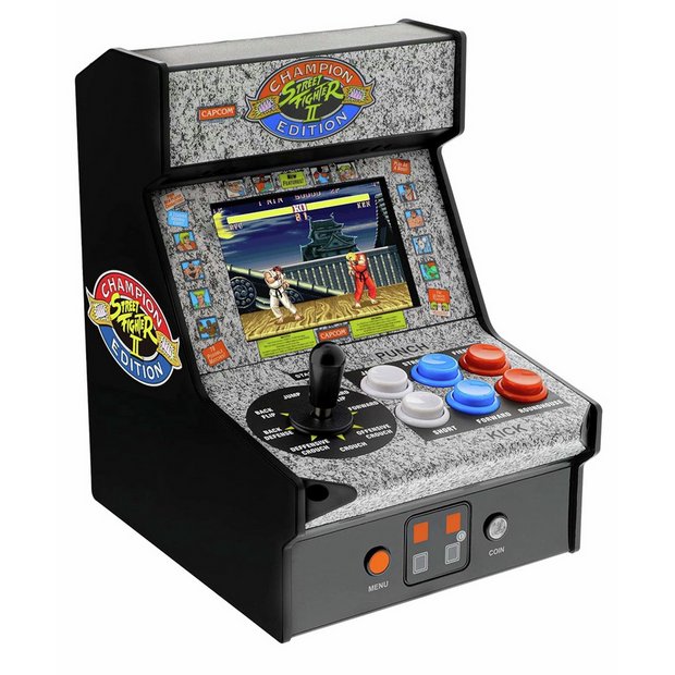 My Arcade Street Fighter II Micro Player retro arcade console, 3.25-inch screen (British brand)
