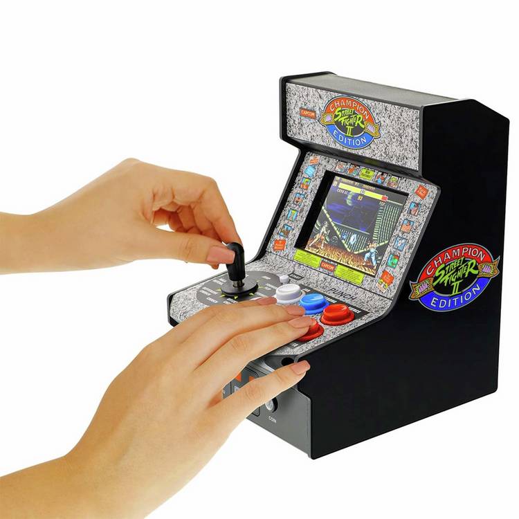 My Arcade Street Fighter II Micro Player retro arcade console, 3.25-inch screen (British brand)