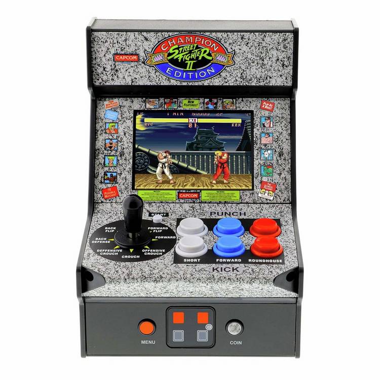 My Arcade Street Fighter II Micro Player retro arcade console, 3.25-inch screen (British brand)