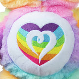 Care Bears Togetherness plush rainbow tie-dye 35cm, imported from the UK