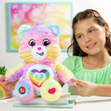 Care Bears Togetherness plush rainbow tie-dye 35cm, imported from the UK