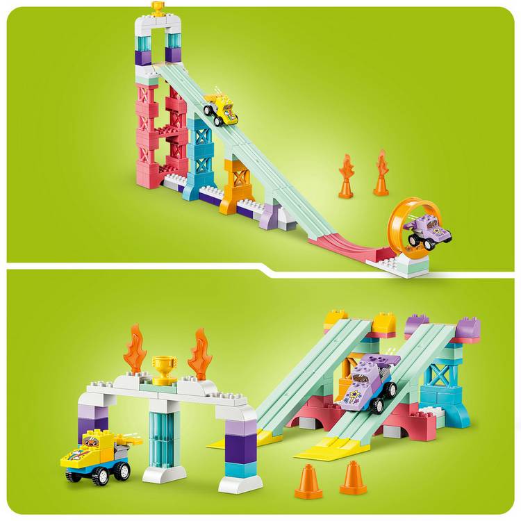 LEGO DUPLO 3 in 1 Creative Ramps with Vehicles 111 pieces (British brand)