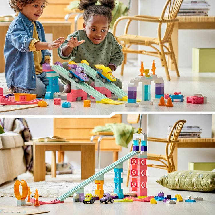 LEGO DUPLO 3 in 1 Creative Ramps with Vehicles 111 pieces (British brand)