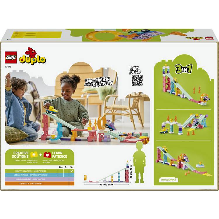 LEGO DUPLO 3 in 1 Creative Ramps with Vehicles 111 pieces (British brand)