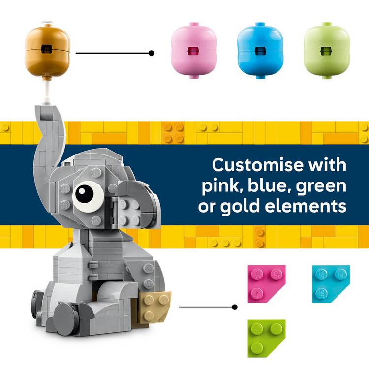 LEGO Baby Elephant in the Sky set 40814 - British product