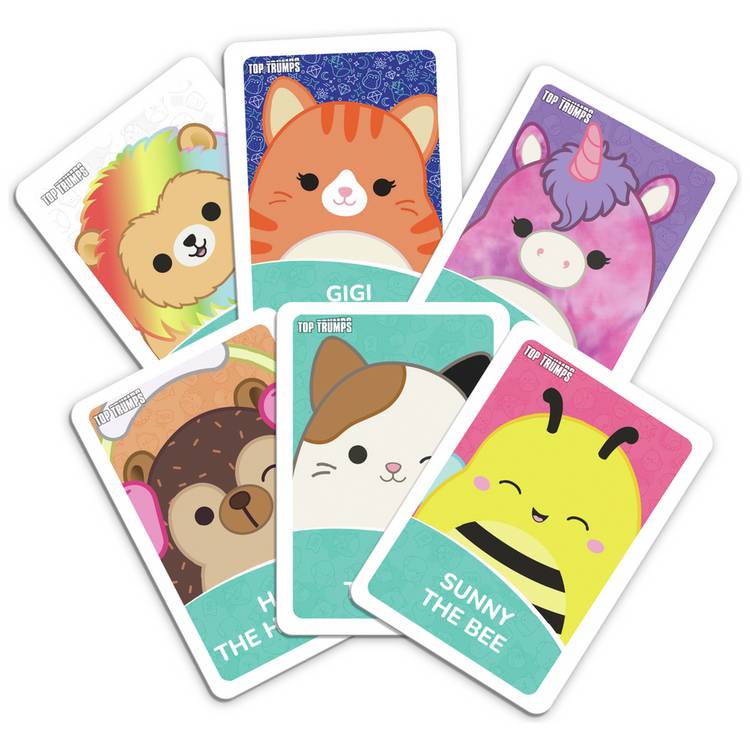 Squishmallows Crazy Cube Game featuring 15 characters, imported from the UK
