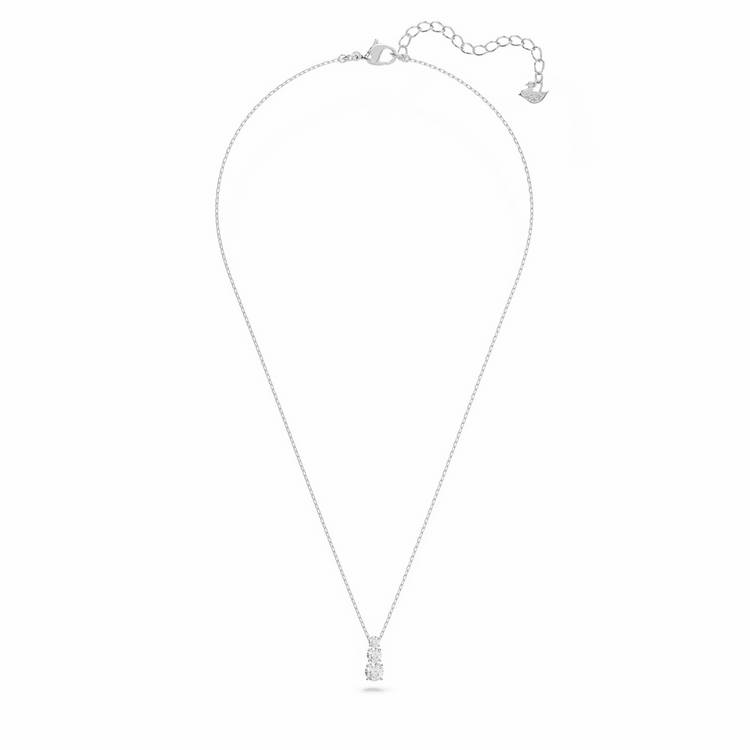 Swarovski Stilla Attract silver pendant necklace with crystals - British product