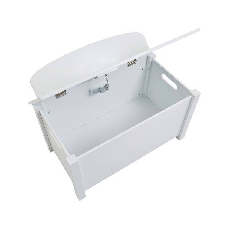 Liberty House Toys white wooden toy box, UK version