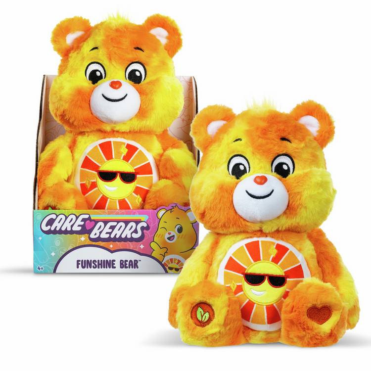 Care Bears Funshine Bear Colour Splash plush 35cm, imported from the UK
