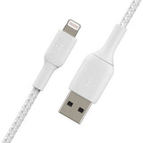 Belkin braided Lightning cable white 2m - British product