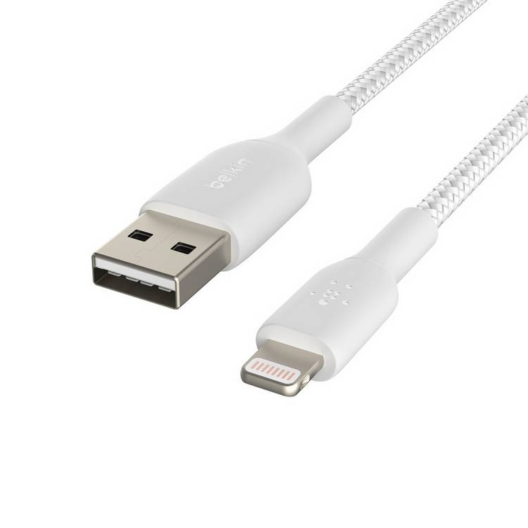 Belkin braided Lightning cable white 2m - British product