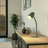 EGLO Carlo green desk lamp with adjustable neck - British product