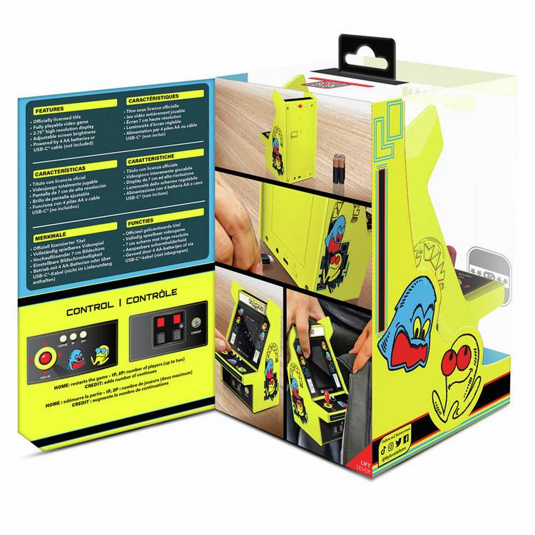 My Arcade Pac-Man Micro Player Pro portable retro arcade, imported from the UK