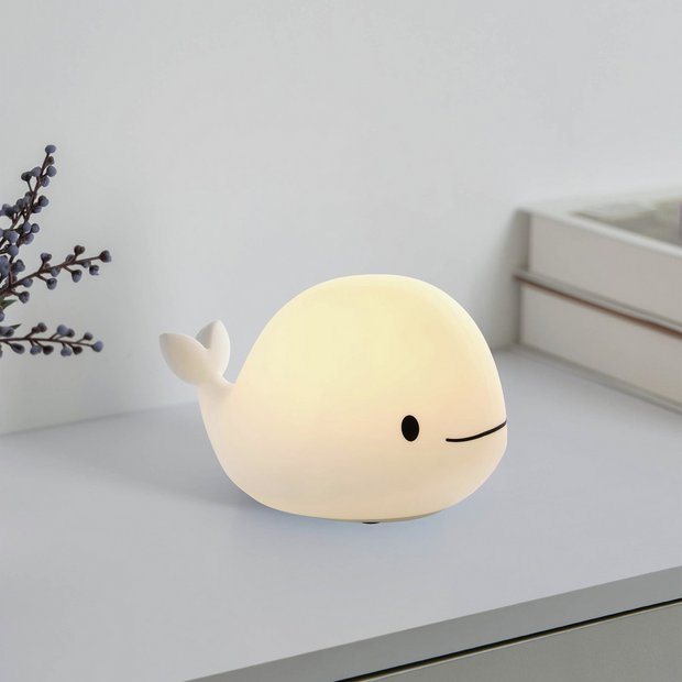 EGLO whale night light colour changing grey 11cm, UK version