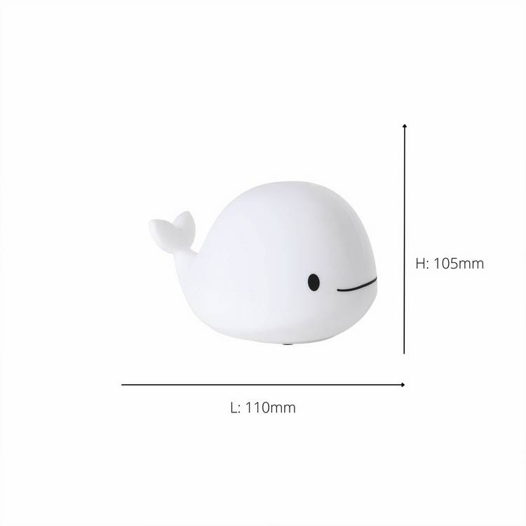 EGLO whale night light colour changing grey 11cm, UK version