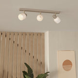 EGLO Corato steel 3-light spotlight sand finish, UK version