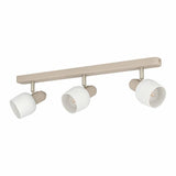 EGLO Corato steel 3-light spotlight sand finish, UK version