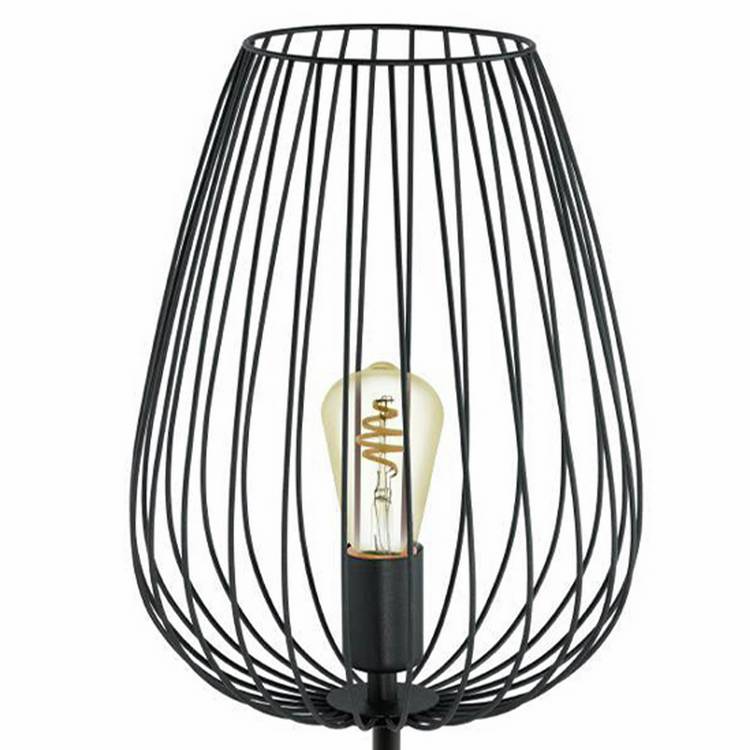 EGLO Newtown floor lamp black 159.5cm (British brand)