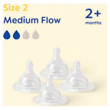 MAM medium flow baby teats 4 pack (British brand)
