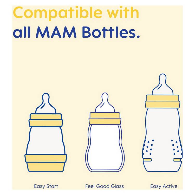 MAM medium flow baby teats 4 pack (British brand)