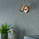 EGLO Portillo gold wall light 11cm, UK version