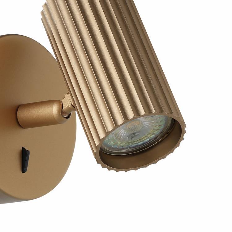 EGLO Portillo gold wall light 11cm, UK version