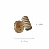 EGLO Portillo gold wall light 11cm, UK version