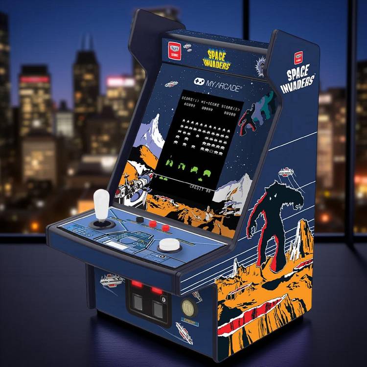 My Arcade Space Invaders retro arcade with colour screen, imported from the UK