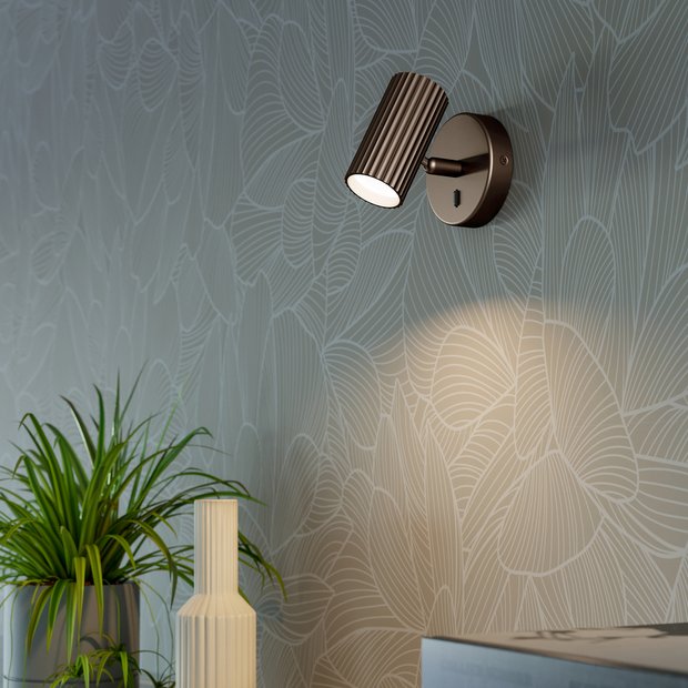 EGLO Portillo wall light bronze finish (British brand)
