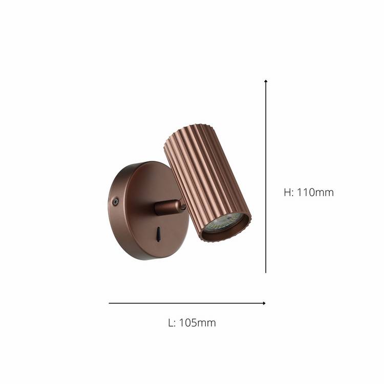 EGLO Portillo wall light bronze finish (British brand)